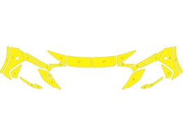 Arisco Voorbumper Ford Focus 2022- Fluo Geel T11513