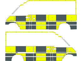 Striping Volkswagen LT Traffic Officer KIT  links   rechts 