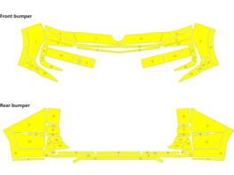 Arisco Bumpers Volkwagen Multivan T7 L2H1 2021- Geel met kofferklep  FPS   RPS 