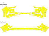 Arisco Bumpers Ford Transit Custom 2022- Avery Prismatic T11514 Oranje
