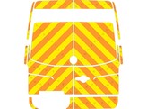 Striping MB Sprinter -2018 H2 Chevrons 10cm - T11500 Orange/Yellow without windows RKV Ardooie