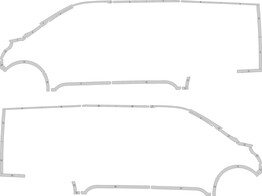 Kontur Citroen Jumpy/Opel Vivaro L3H1 2019- ECE104 Wei  - Tiefe Kabinen