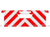 Rouge/Blanc RA2 10cm Toyota Hilux 2018- Arriere