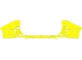 Arisco Achterbumper VW T7 L2H1 2021- T11513 Geel RPS   sensoren zijkant en DEFA-stekker PZ Grensleie