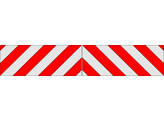 Rood/Wit RA2 10cm Mercedes Sprinter 2018- Achterzijde  laadbak 