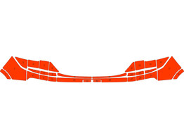 Arisco Front bumper Renault Trafic 2020- Avery Prismatic T11514 Orange