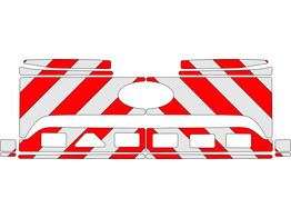 Red/White RA2 10cm Ford Ranger 2024- rear side trunk