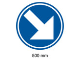 Self-adhesive Traffix Sign D1 Class III Sheet 500 mm