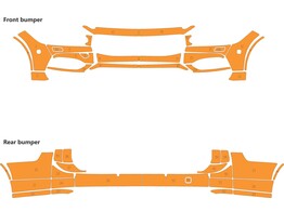 Arisco Bumpers Volvo V90 2016- Avery Prismatic Orange RPS with headlight washers