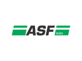 Logo 2 Farben - vinyl ASF bvba 40 cm  Grun/Schwarz 