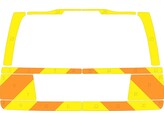 Striping Volvo XC70 old model MUG Chevrons Orange/Yellow 15 cm
