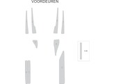 Striping Volkswagen Transporter 2013 Box Body - Bespoke panels for inside doors T11500 White