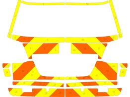 Striping Toyota Landcruiser V8 2012 - Chevrons T11500 Orange/Gelb 15 - MUG/SMUR MIL V72115