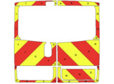 Striping Renault Trafic rear chevrons red/yellow 20cm Takeldienst LD
