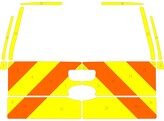 Striping Ford Ranger 4x4 Chevrons Oranje/Geel 15cm