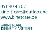 Logo 1 Farbe - Kine T-Care 29x45 cm  Petrol 