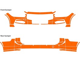 Arisco Bumpers Volvo V90 2018- T7514 Orange  facelift front bumper  FEDPOL