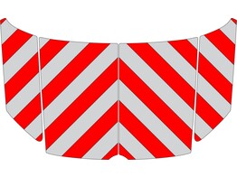 Red/White RA2 10cm Volkswagen Caddy 2021- Hood
