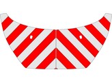 Red/White RA2 10cm Ford Transit Custom - Hood