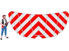 Red/White RA2 10cm Renault Trafic 2022 H1 - Hood