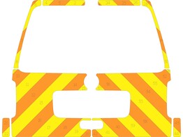 Striping VW Caddy -2014 Chevrons T11500 Orange / Gelb 10 cm RKV Berlare