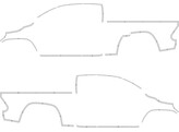 Outline Toyota Hilux- Avery ECE104 Blanc
