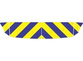 Chevronpatroon Motorkap Volkswagen Crafter -2017 Politie klasse 3 Geel/blauw 10 cm