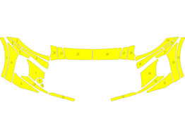 Arisco Voorbumper Ford Puma 2022- Avery Prismatic T11513 Fluorescent Geel