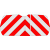 Rood/Wit RA2 10cm Toyota Proace City - Achterzijde  Enkel Ramen 