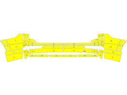 Arisco Achterbumper Volvo XC90 - Avery T11513 Fluo Yellow