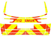 Striping Skoda Kodiaq 2024- Chevrons Orange/Yellow 15 cm