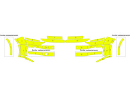 Arisco Voorbumper Volkswagen Caddy 2021- Avery Prismatic T11513 Yellow NPS